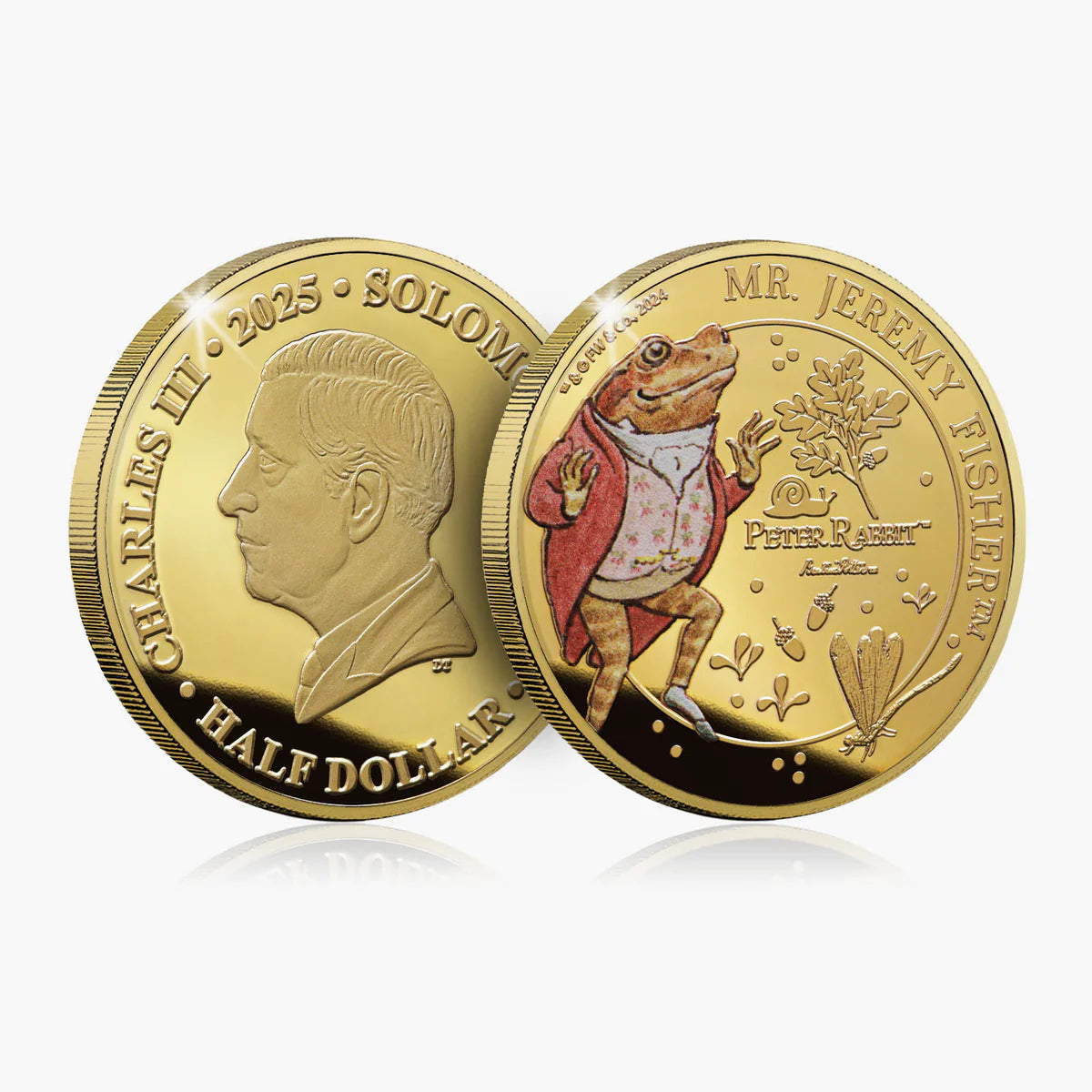 Collection complète de pièces de monnaie Pierre Lapin de Whiskers and Tales