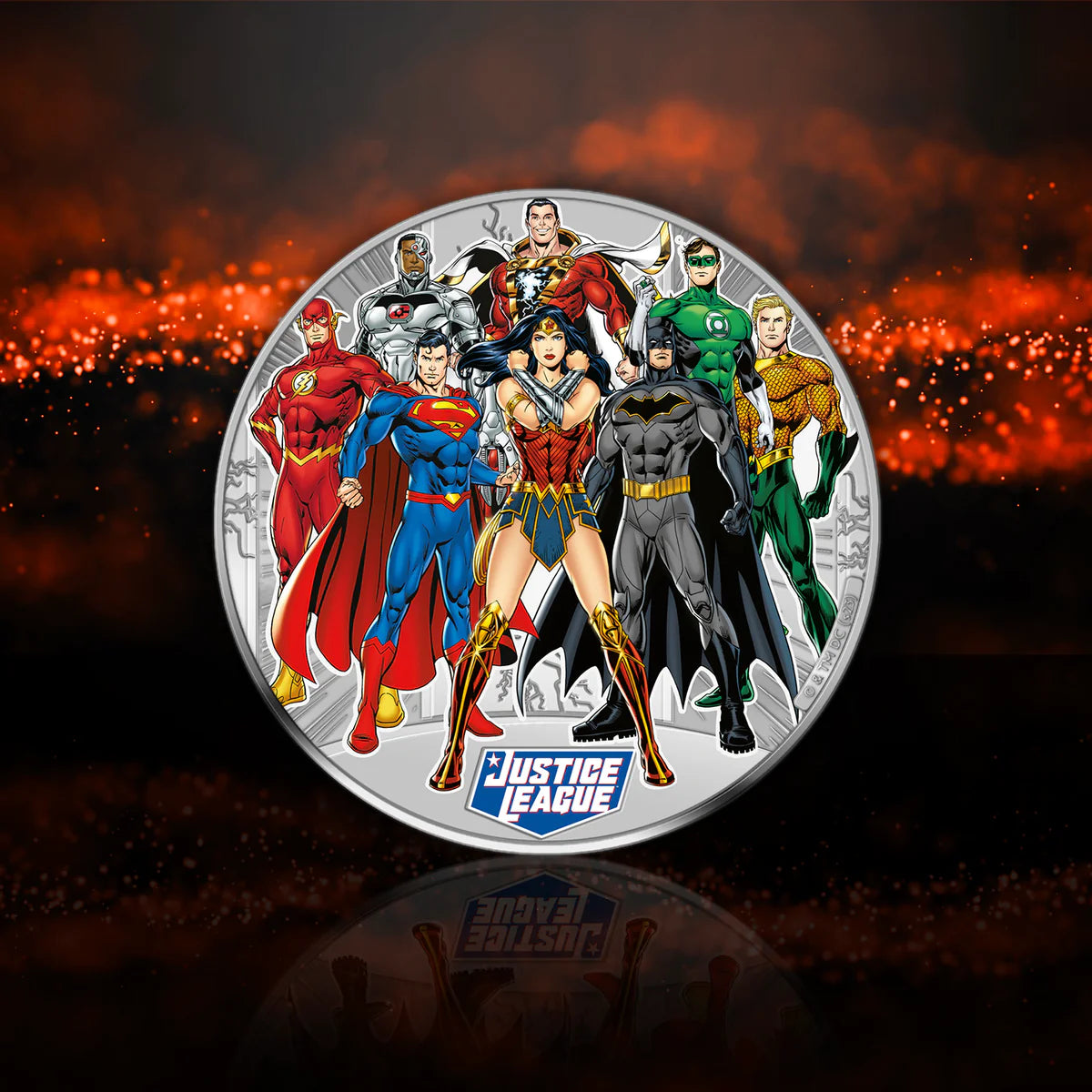 Collection Justice League plaquée argent .999 de DC Comics