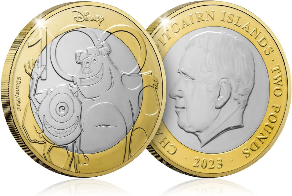 Coffret annuel de 6 pièces pour le 100e anniversaire de Disney 2023, brillant non circulé, 50p, 2 £, 5 £