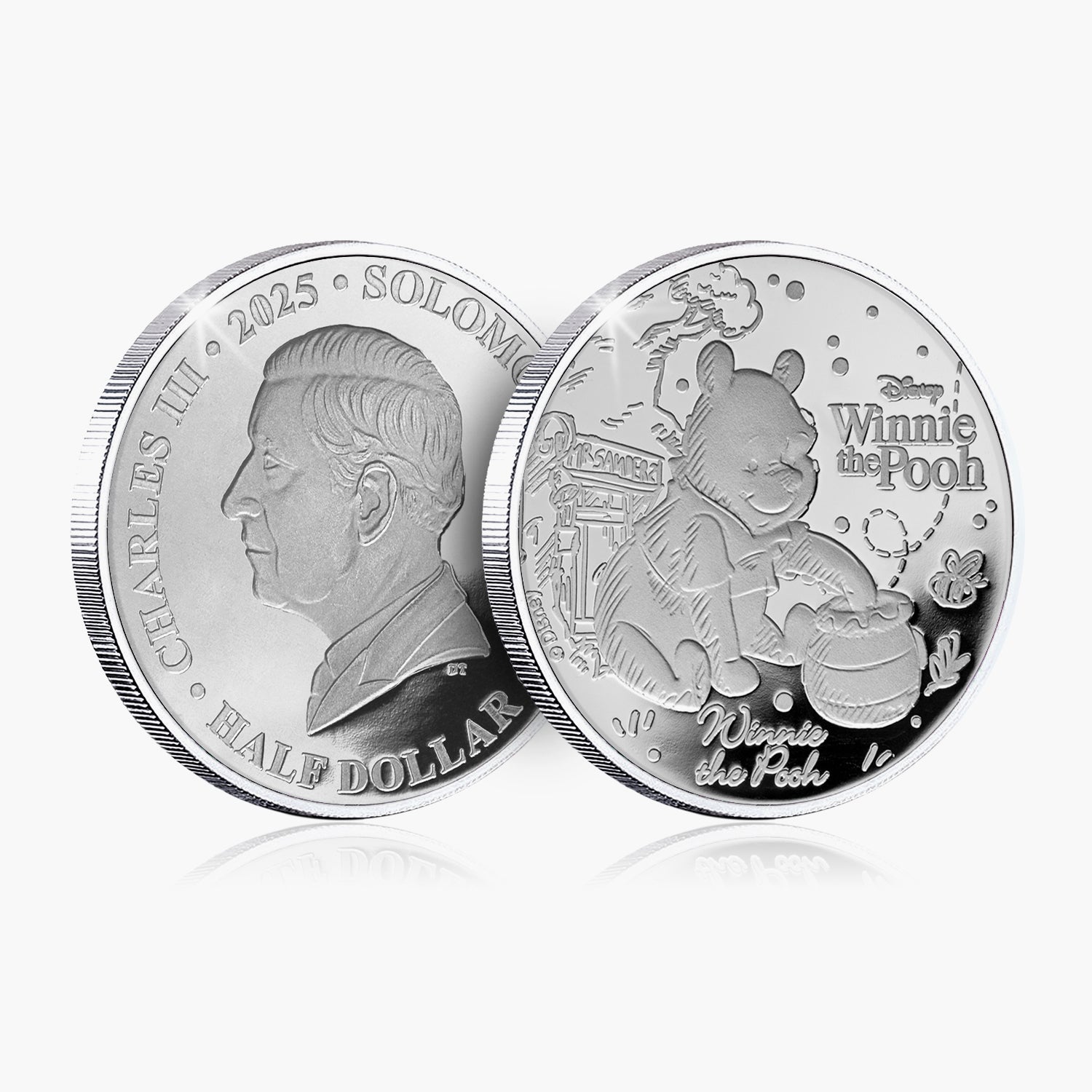 Adventures in the 100 Acre Wood Winnie the Pooh 2025 .999 Silver Plated Coin