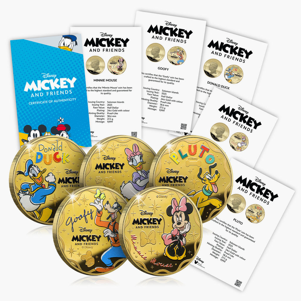 Collection officielle de pièces Disney 2025 Mickey Mouse et ses amis pour toujours