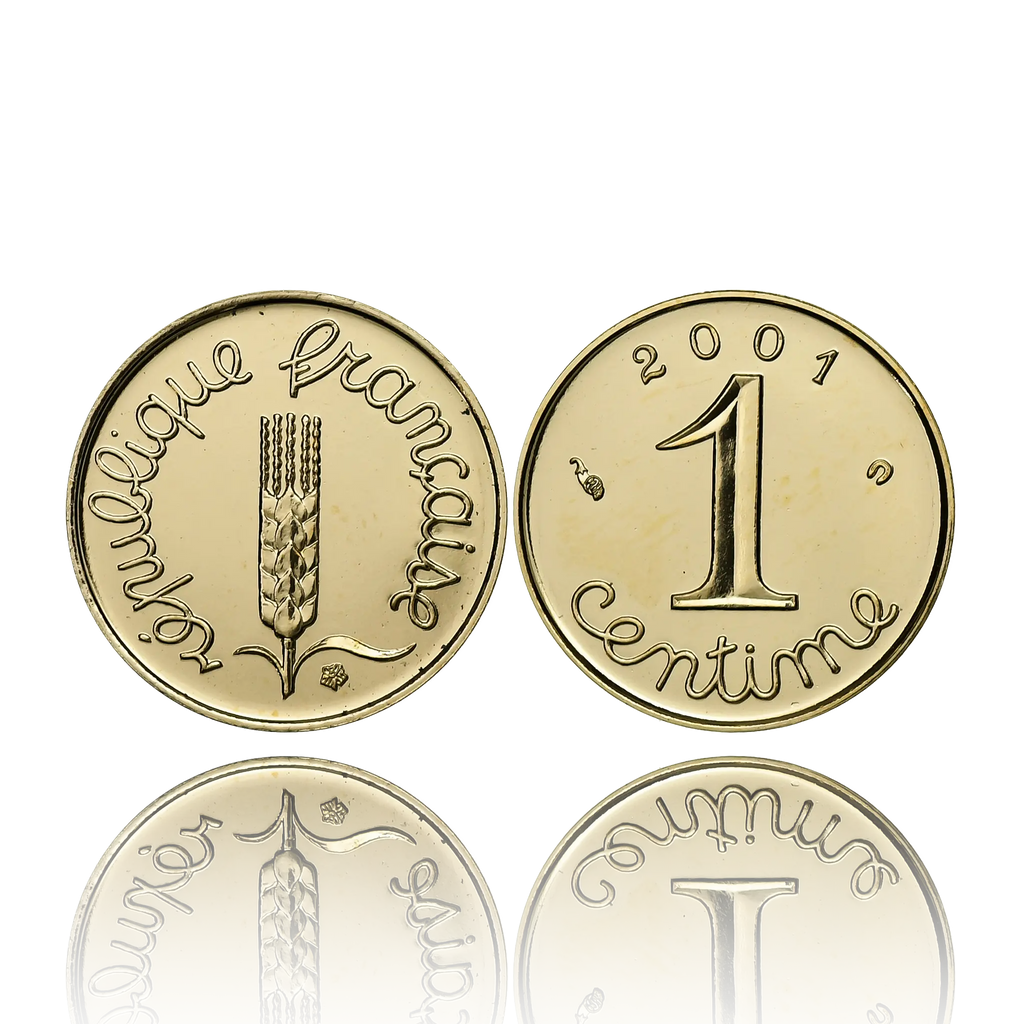 1 Centime Épi  Or  2001  Monnaie de Paris