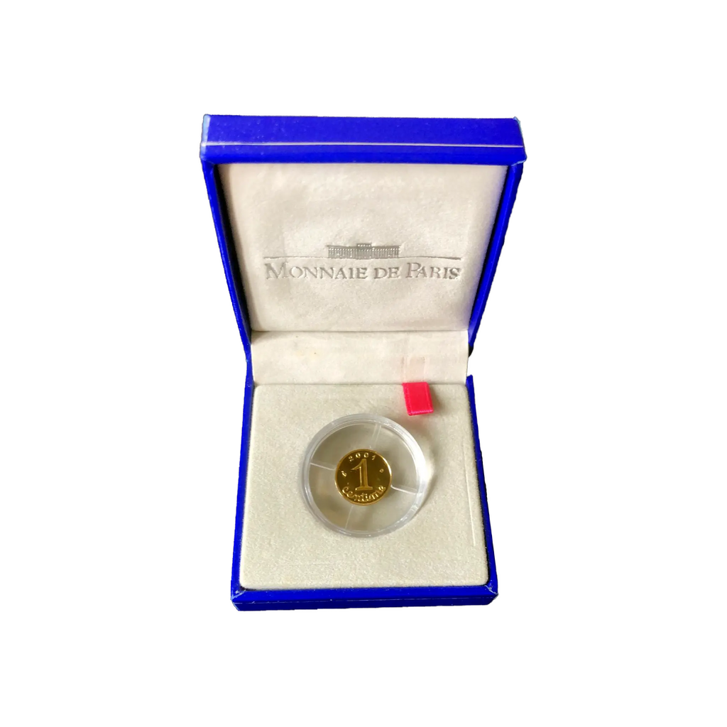 1 Centime Épi  Or  2001  Monnaie de Paris