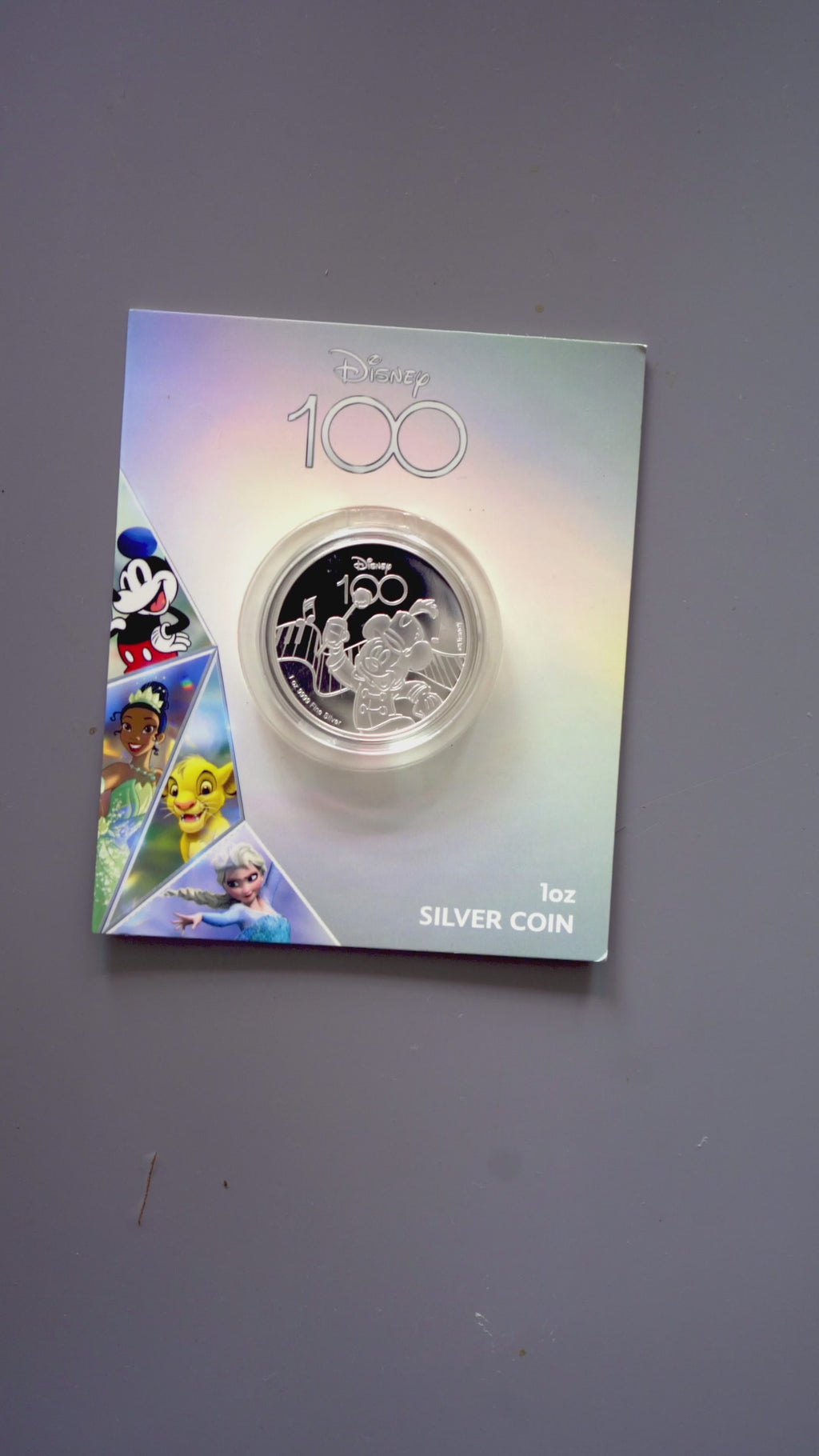 Mickey 1 ounce pure silver